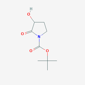 molecular formula C9H15NO4 B3331766 tert-Butyl 3-hydroxy-2-oxopyrrolidine-1-carboxylate CAS No. 857501-39-4