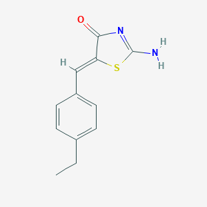 molecular formula C12H12N2OS B333177 5-(4-Ethylbenzylidene)-2-imino-1,3-thiazolidin-4-one 