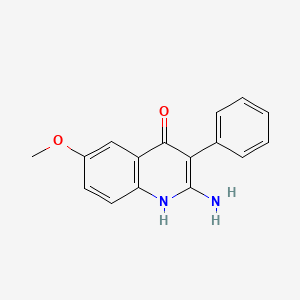 2-Amino-4-hydroxy-6-methoxy-3-phenylquinoline