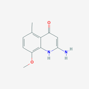 molecular formula C11H12N2O2 B3331800 2-Amino-4-hydroxy-8-methoxy-5-methylquinoline CAS No. 858477-55-1