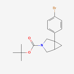 molecular formula C16H20BrNO2 B3331915 Tert-butyl 1-(4-bromophenyl)-3-azabicyclo[3.1.0]hexane-3-carboxylate CAS No. 863679-83-8