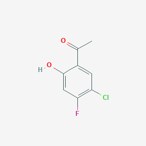 molecular formula C8H6ClFO2 B3331956 1-(5-Chloro-4-fluoro-2-hydroxyphenyl)ethanone CAS No. 865451-01-0