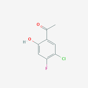 molecular formula C8H6ClFO2 B3331956 1-(5-氯代-4-氟代-2-羟基苯基)乙酮 CAS No. 865451-01-0