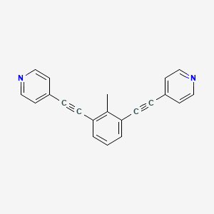 molecular formula C21H14N2 B3331969 2,6-Bis(4-pyridylethynyl)toluene CAS No. 865756-45-2