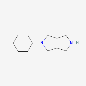 molecular formula C12H22N2 B3332034 2-环己基-八氢吡咯并[3,4-c]吡咯 CAS No. 86732-30-1