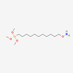 molecular formula C14H33NO4Si B3332088 [11-(Aminooxy)undecyl]trimethoxysilane CAS No. 870482-12-5