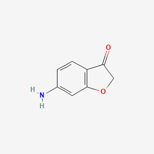 molecular formula C8H7NO2 B3332093 3(2H)-Benzofuranone, 6-amino- CAS No. 870652-82-7