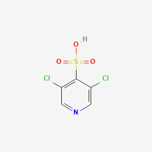 molecular formula C5H3Cl2NO3S B3332118 3,5-Dichloropyridine-4-sulfonic acid CAS No. 872273-26-2