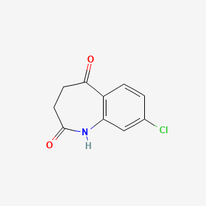 molecular formula C10H8ClNO2 B3332157 8-chloro-2,3,4,5-tetrahydro-1H-1-benzazepine-2,5-dione CAS No. 87379-41-7
