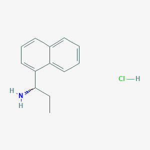 molecular formula C13H16ClN B3332162 (S)-1-(naphthalen-1-yl)propan-1-amine hydrochloride CAS No. 873893-96-0