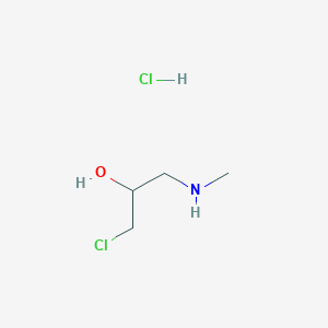 molecular formula C4H11Cl2NO B3332166 1-Chloro-3-(methylamino)propan-2-ol;hydrochloride CAS No. 874302-08-6