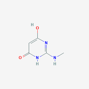 molecular formula C5H7N3O2 B3332168 2-(Methylamino)-4,6-pyrimidinediol CAS No. 87474-58-6
