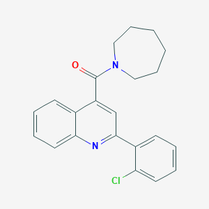 molecular formula C22H21ClN2O B333220 4-(1-Azepanylcarbonyl)-2-(2-chlorophenyl)quinoline 
