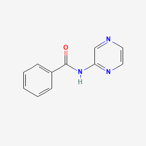 molecular formula C11H9N3O B3332204 N-(pyrazin-2-yl)benzamide CAS No. 87814-40-2