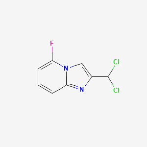 molecular formula C8H5Cl2FN2 B3332208 2-(Dichloromethyl)-5-fluoroimidazo[1,2-a]pyridine CAS No. 878197-91-2