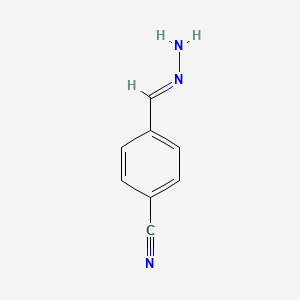 molecular formula C8H7N3 B3332216 (E)-4-(hydrazonomethyl)benzonitrile CAS No. 87829-00-3