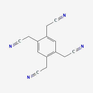 molecular formula C14H10N4 B3332222 1,2,4,5-Benzenetetraacetonitrile CAS No. 87837-08-9