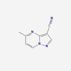 molecular formula C8H6N4 B3332238 5-Methylpyrazolo[1,5-a]pyrimidine-3-carbonitrile CAS No. 879900-25-1