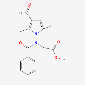 Methyl [benzoyl(3-formyl-2,5-dimethyl-1h-pyrrol-1-yl)amino]acetate