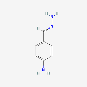 molecular formula C7H9N3 B3332269 4-(Hydrazinylidenemethyl)aniline CAS No. 88237-23-4