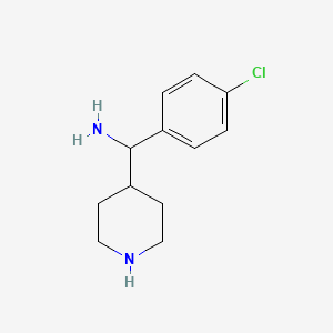 molecular formula C12H17ClN2 B3332280 (4-Chlorophenyl)(piperidin-4-yl)methanamine CAS No. 885595-64-2