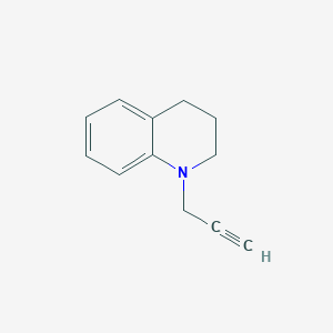 molecular formula C12H13N B3332286 1-(Prop-2-ynyl)-1,2,3,4-tetrahydroquinoline CAS No. 88565-86-0