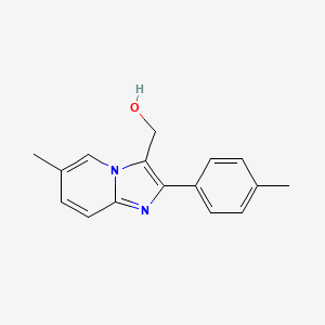 molecular formula C16H16N2O B3332314 (6-Methyl-2-p-tolyl-imidazo[1,2-a]pyridin-3-yl)-methanol CAS No. 887282-93-1