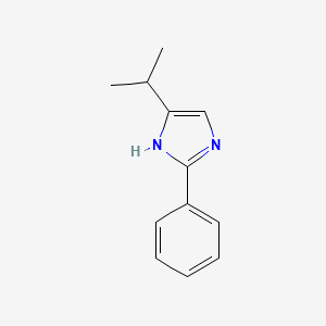 molecular formula C12H14N2 B3332327 4-Isopropyl-2-phenyl-1H-imidazole CAS No. 887588-11-6