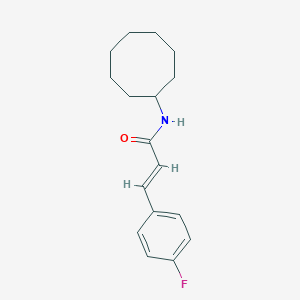 (2E)-N-cyclooctyl-3-(4-fluorophenyl)prop-2-enamide