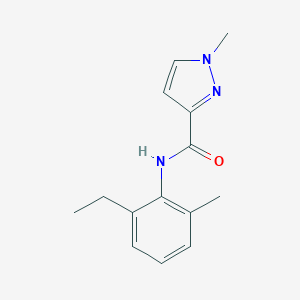 molecular formula C14H17N3O B333243 N-(2-ethyl-6-methylphenyl)-1-methyl-1H-pyrazole-3-carboxamide 