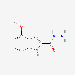 molecular formula C10H11N3O2 B3332431 4-methoxy-1H-indole-2-carbohydrazide CAS No. 893730-78-4