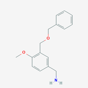 {3-[(Benzyloxy)methyl]-4-methoxyphenyl}methanamine