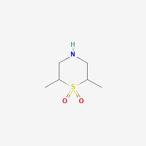 molecular formula C6H13NO2S B3332491 2,6-Dimethylthiomorpholine 1,1-dioxide CAS No. 89999-99-5
