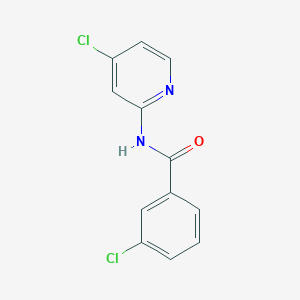 molecular formula C12H8Cl2N2O B3332523 3-chloro-N-(4-chloropyridin-2-yl)benzamide CAS No. 901390-17-8