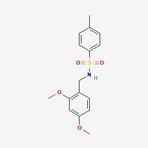 molecular formula C16H19NO4S B3332617 N-(2,4-二甲氧基苄基)-4-甲基苯磺酰胺 CAS No. 911197-39-2