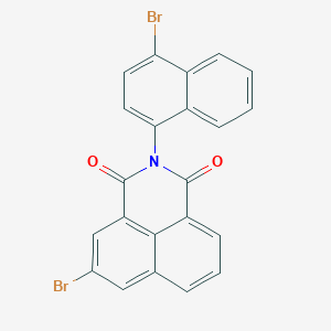 molecular formula C22H11Br2NO2 B333262 5-bromo-2-(4-bromo-1-naphthyl)-1H-benzo[de]isoquinoline-1,3(2H)-dione 