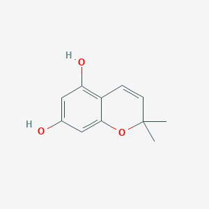 molecular formula C11H12O3 B3332627 2,2-dimethyl-2H-chromene-5,7-diol CAS No. 91142-92-6