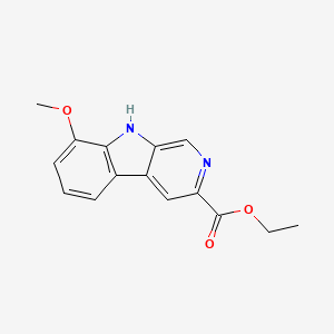 molecular formula C15H14N2O3 B3332631 Ethyl 8-methoxy-9H-pyrido[3,4-b]indole-3-carboxylate CAS No. 91164-51-1