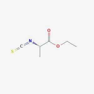 molecular formula C6H9NO2S B3332669 乙基 (2S)-2-异硫氰酸酯丙酸酯 CAS No. 91423-17-5