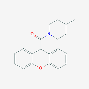 molecular formula C20H21NO2 B333267 4-methyl-1-(9H-xanthen-9-ylcarbonyl)piperidine 