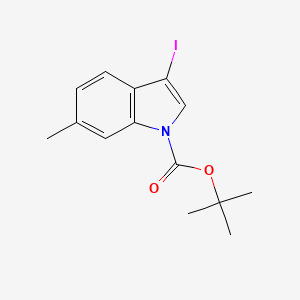 molecular formula C14H16INO2 B3332683 tert-Butyl 3-iodo-6-methyl-1H-indole-1-carboxylate CAS No. 914349-41-0