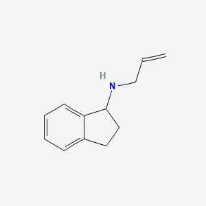 molecular formula C12H15N B3332701 N-(prop-2-en-1-yl)-2,3-dihydro-1H-inden-1-amine CAS No. 91639-43-9