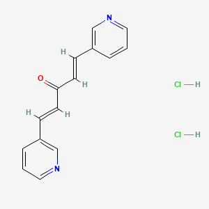 molecular formula C15H14Cl2N2O B3332704 1,5-di-3-Pyridinyl-1,4-pentadien-3-one dihydrochloride CAS No. 916427-61-7