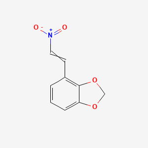 molecular formula C9H7NO4 B3332725 4-(2-Nitroethenyl)-2H-1,3-benzodioxole CAS No. 917773-70-7