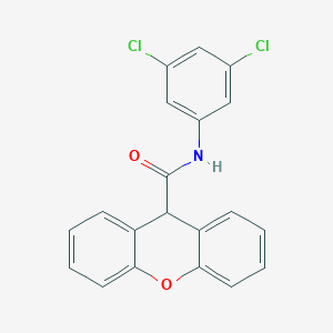 molecular formula C20H13Cl2NO2 B333277 N-(3,5-dichlorophenyl)-9H-xanthene-9-carboxamide 