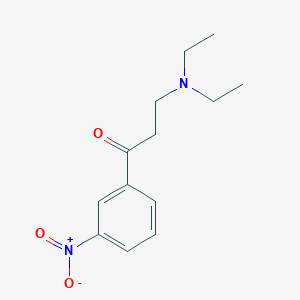 molecular formula C13H18N2O3 B3332784 3-(Diethylamino)-1-(3-nitrophenyl)propan-1-one CAS No. 92033-80-2