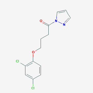molecular formula C13H12Cl2N2O2 B333279 1-[4-(2,4-dichlorophenoxy)butanoyl]-1H-pyrazole 