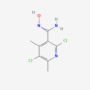 molecular formula C8H9Cl2N3O B3332827 (Z)-2,5-dichloro-N'-hydroxy-4,6-dimethylpyridine-3-carboximidamide CAS No. 923288-59-9