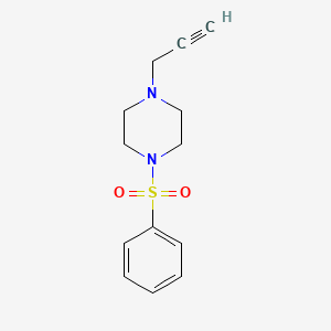 molecular formula C13H16N2O2S B3332843 1-(Phenylsulfonyl)-4-(prop-2-yn-1-yl)piperazine CAS No. 923694-01-3