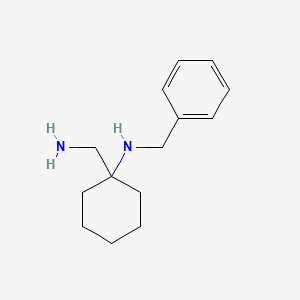 molecular formula C14H22N2 B3332847 1-(aminomethyl)-N-benzylcyclohexan-1-amine CAS No. 92492-70-1